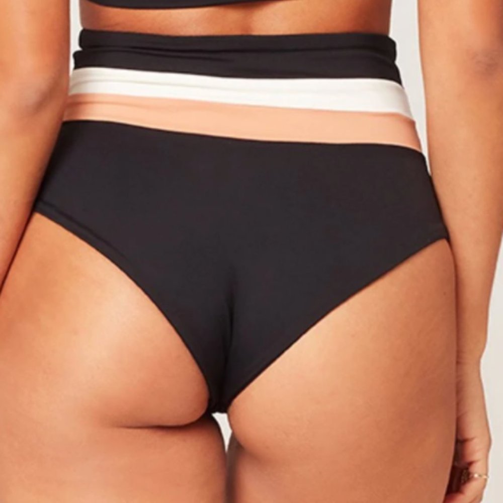 Portia Stripe Bikini Bottom